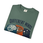Different Minds Shared Humanity T-Shirt — Unity & Neurodiversity Awareness Tee