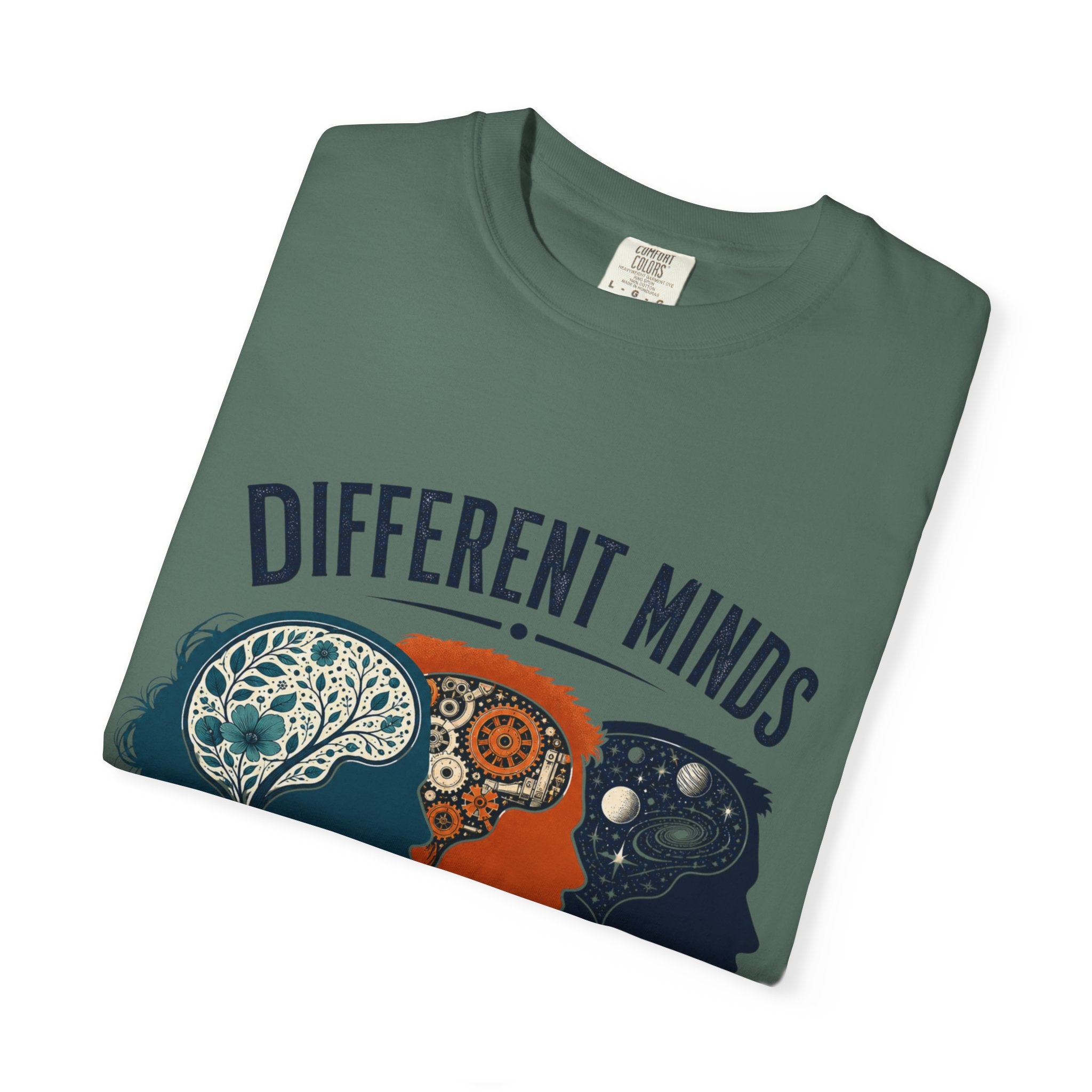 Different Minds Shared Humanity T-Shirt — Unity & Neurodiversity Awareness Tee