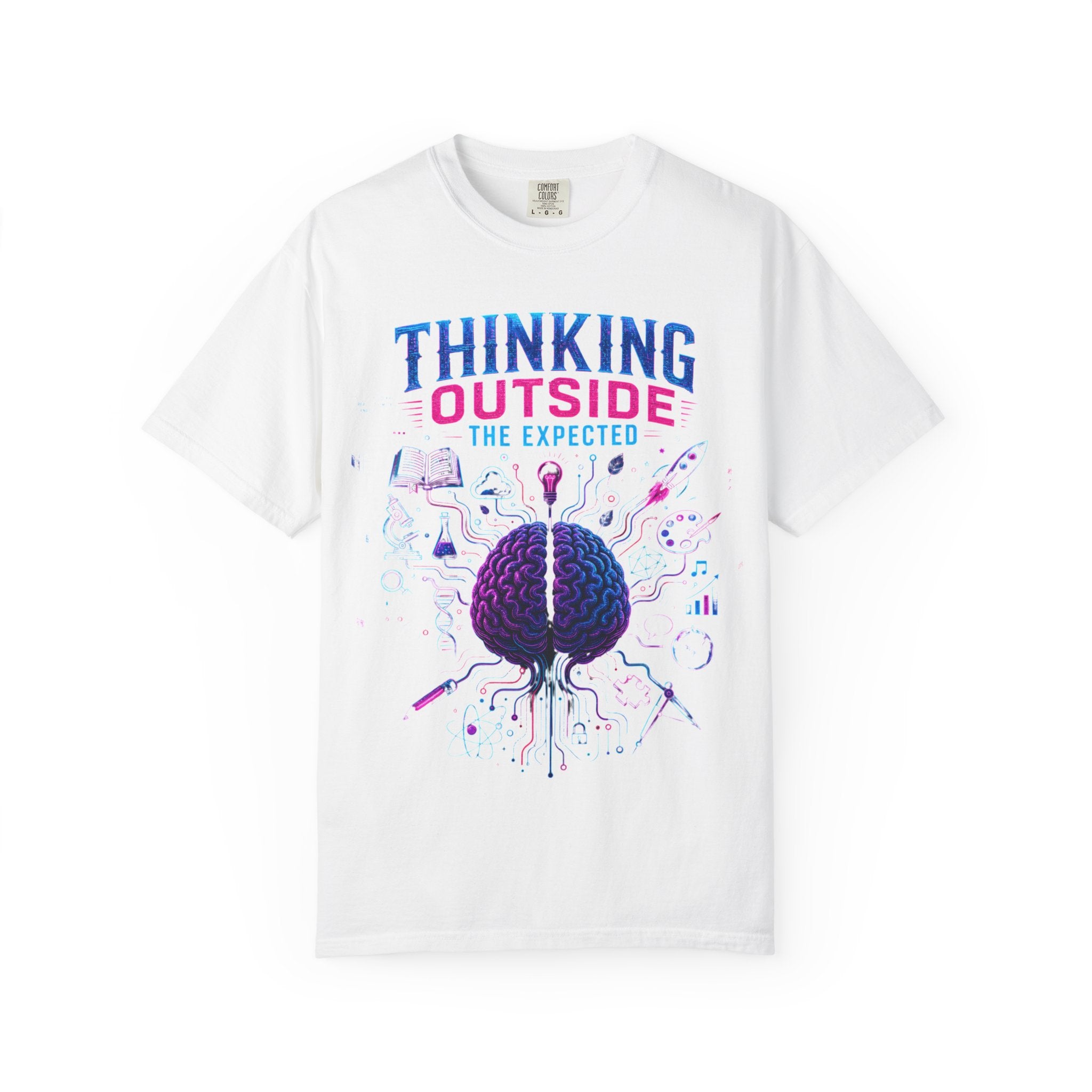 Thinking Outside the Expected T-Shirt — Creative Brain Graphic Tee