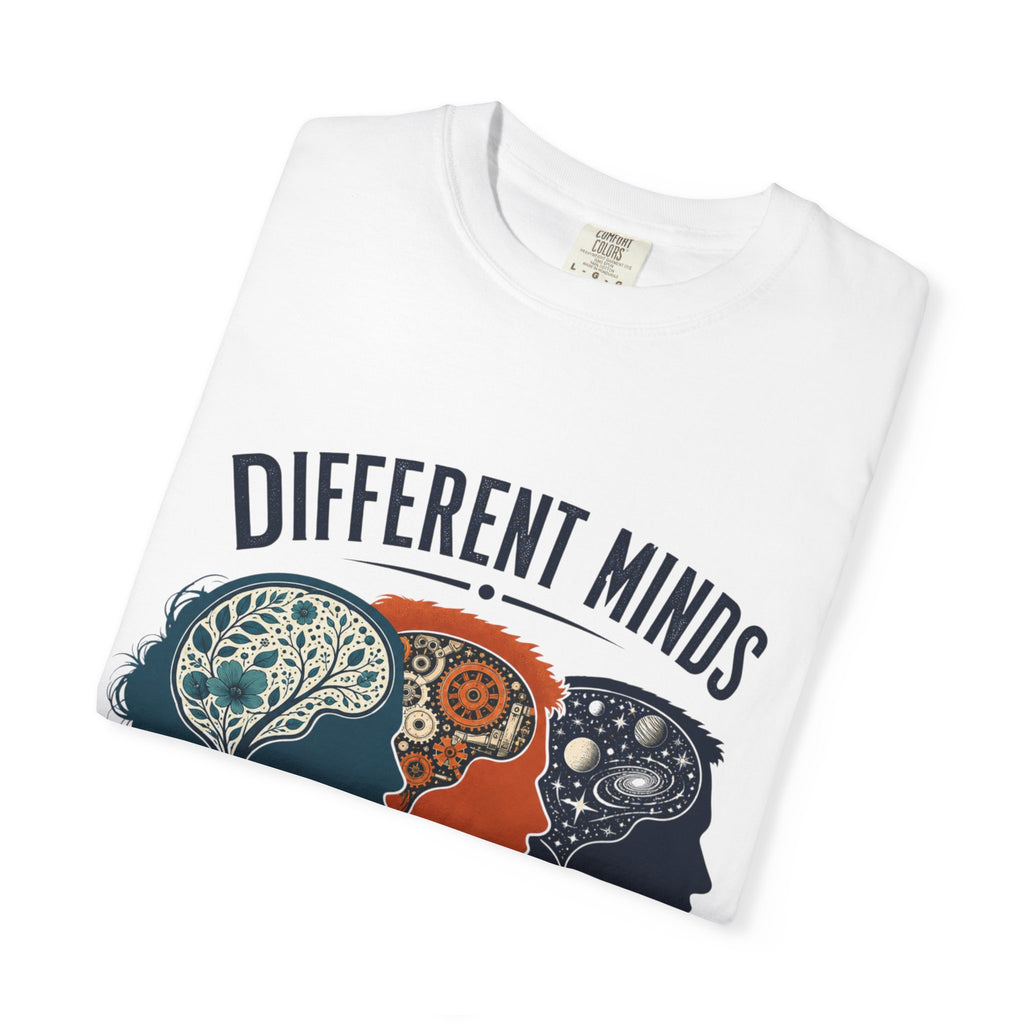 Different Minds Shared Humanity T-Shirt — Unity & Neurodiversity Awareness Tee