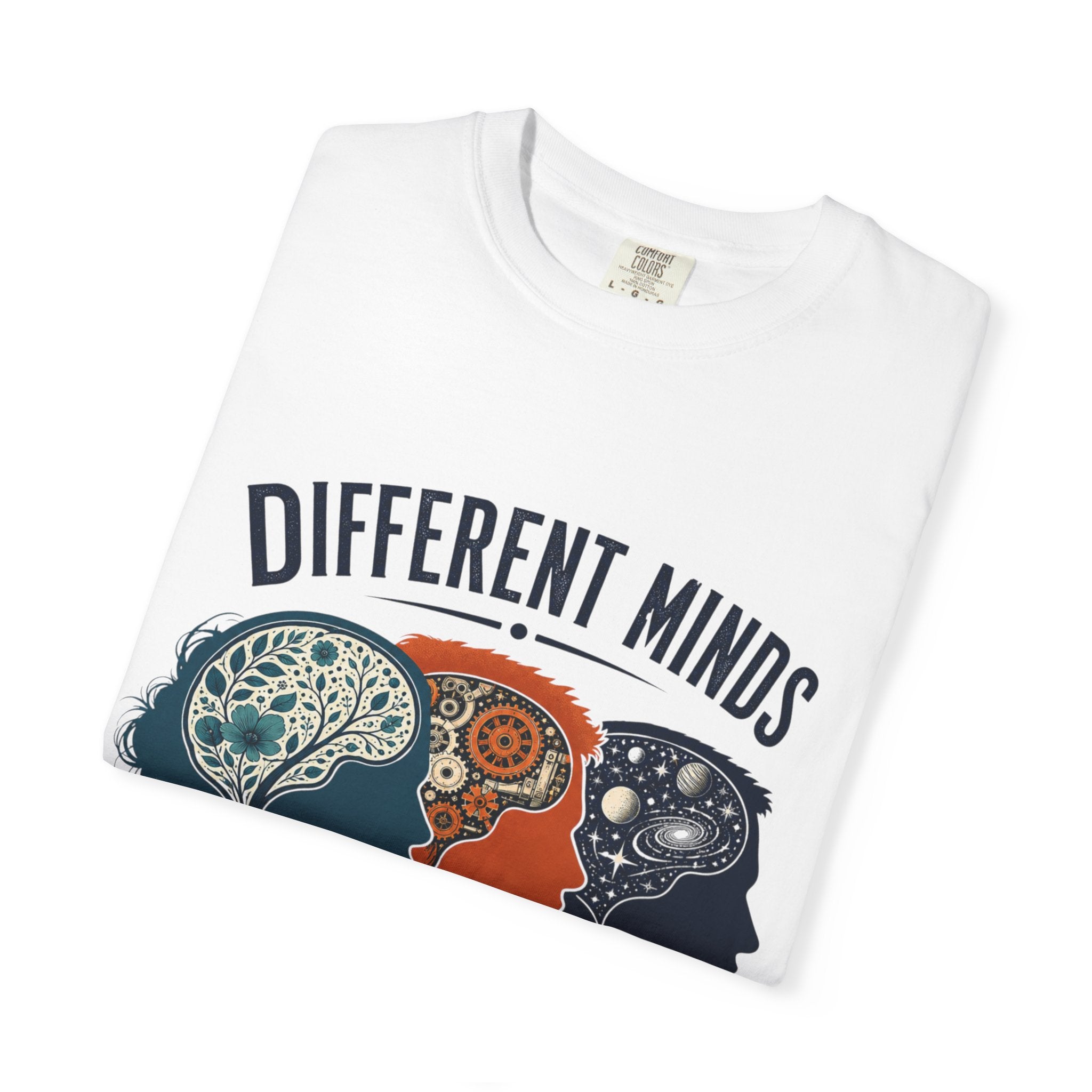 Different Minds Shared Humanity T-Shirt — Unity & Neurodiversity Awareness Tee