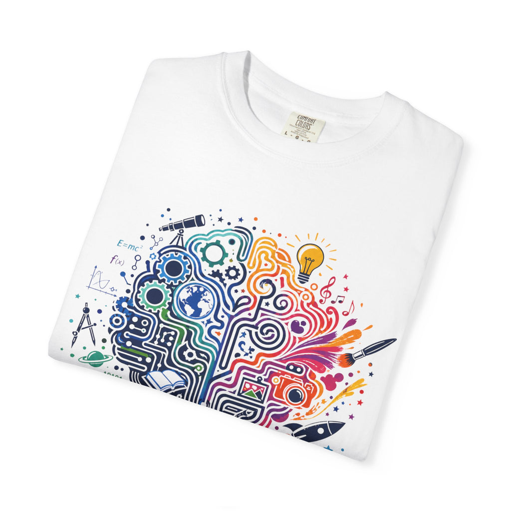 Limitless Potential T-Shirt — Inspirational Brain & Rainbow Design