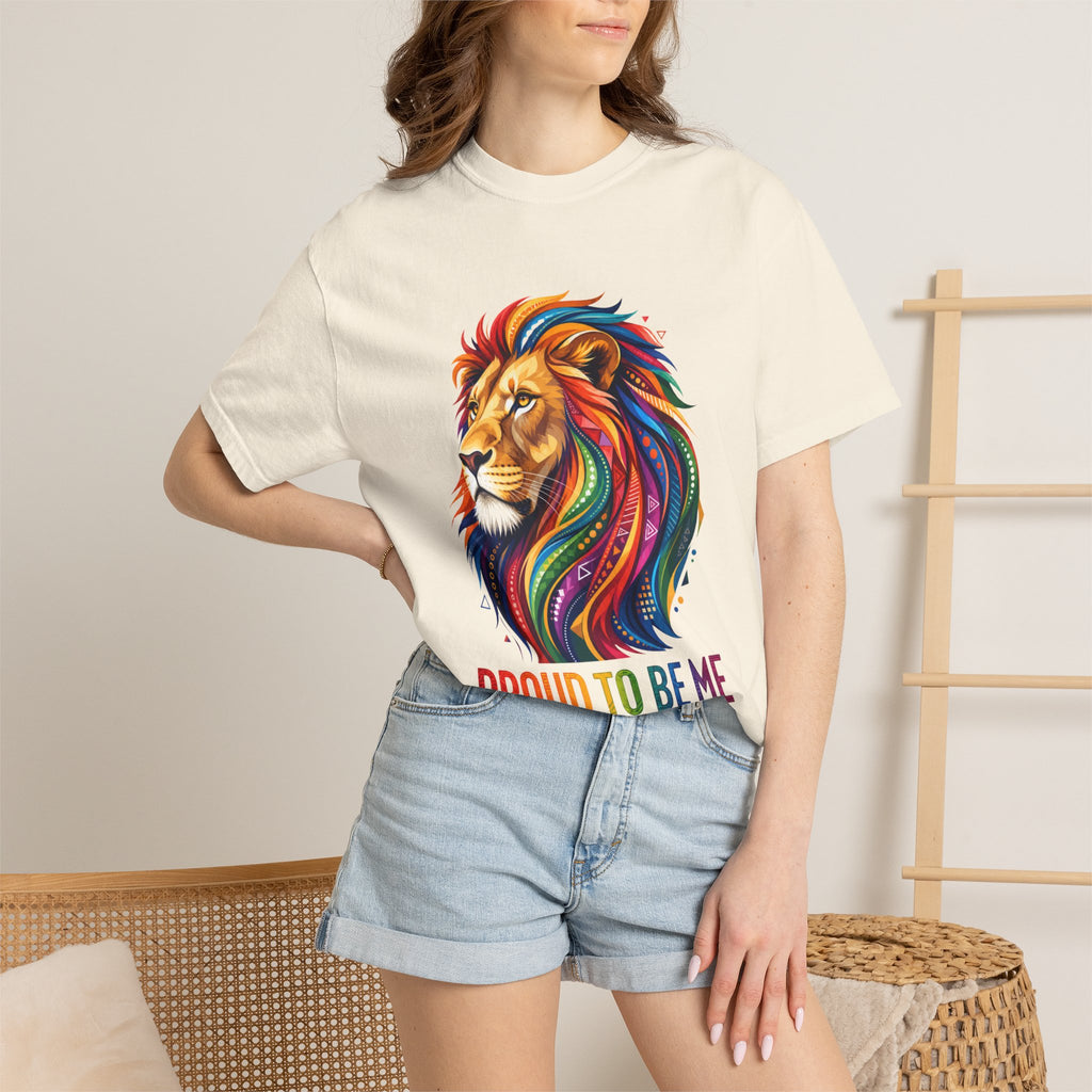 Proud to Be Me Lion T-Shirt — Rainbow Mane Pride Tee