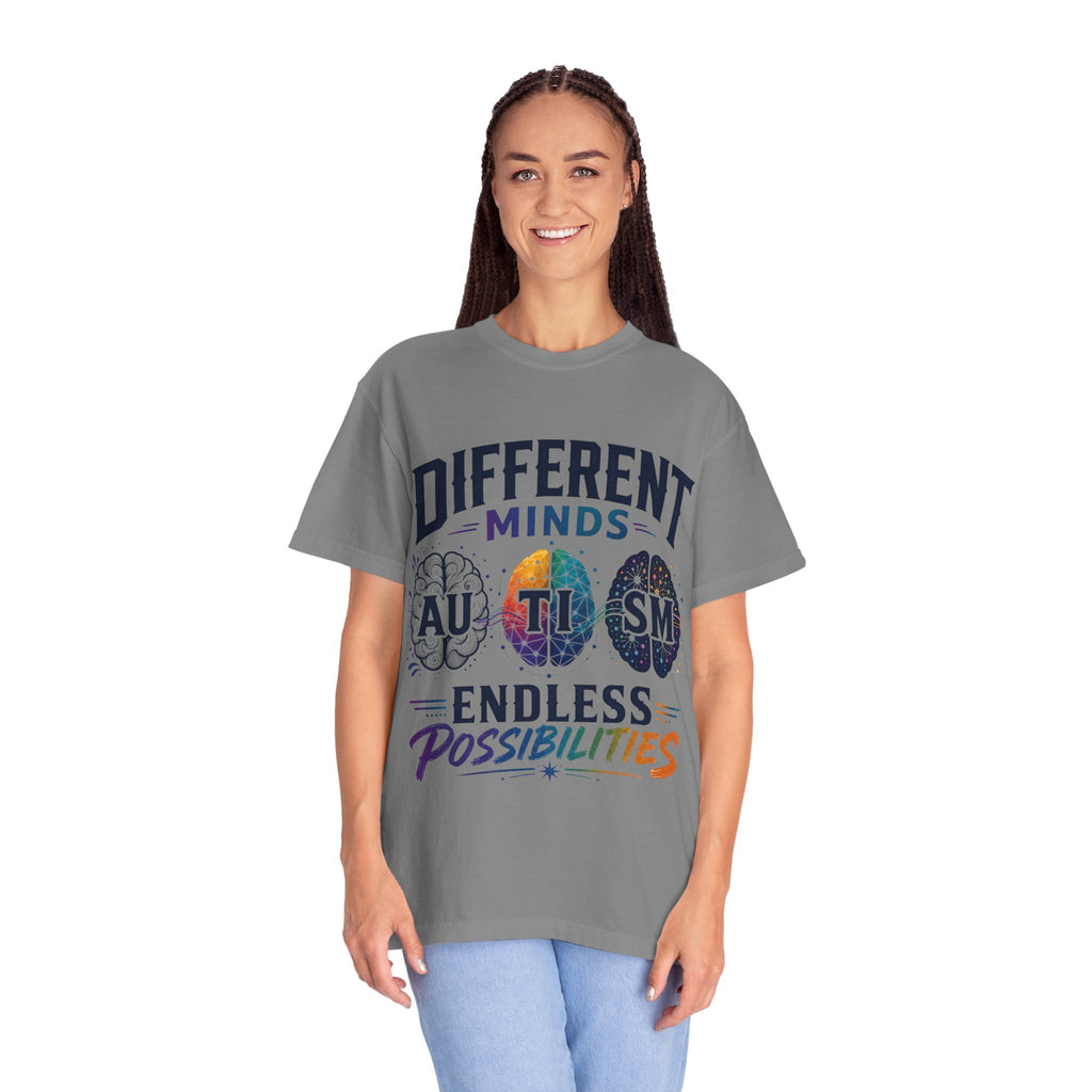 Autism Awareness T-Shirt — "Different Minds, Endless Possibilities"