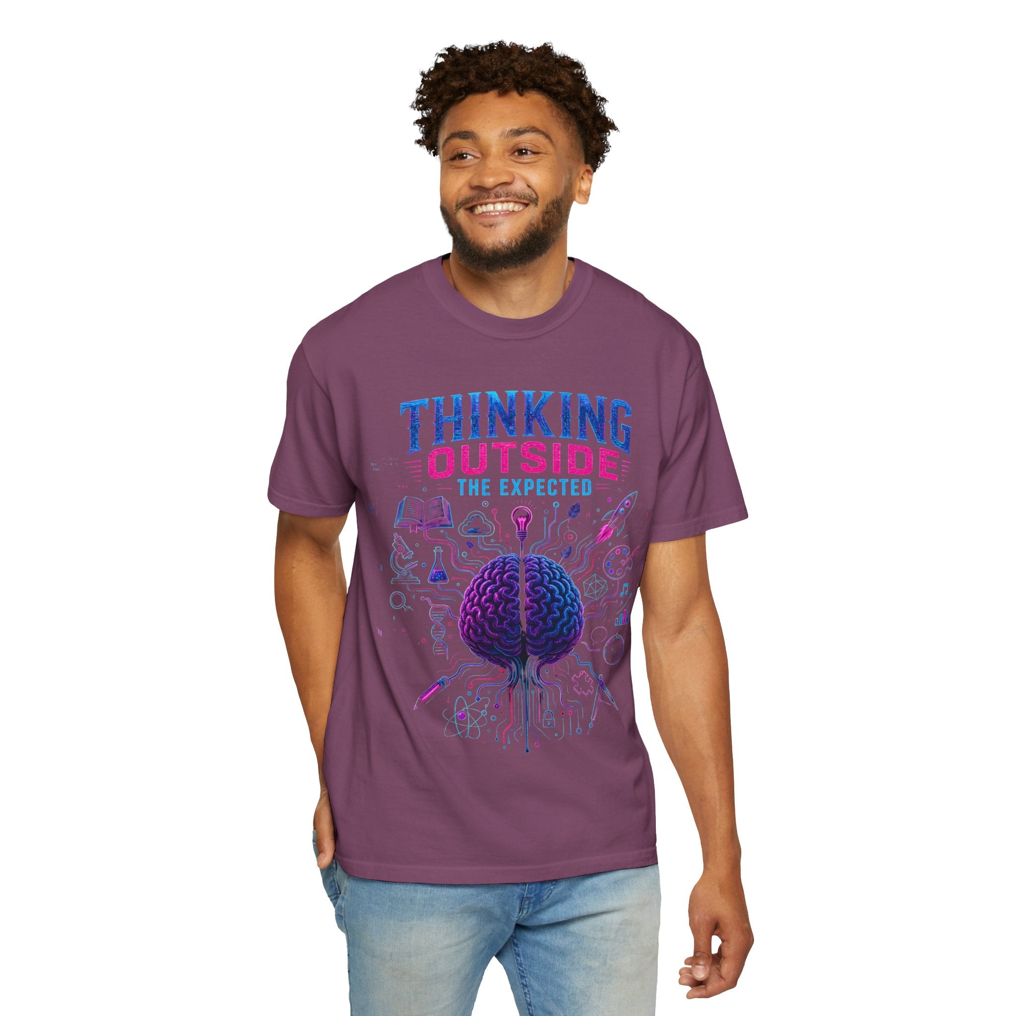 Thinking Outside the Expected T-Shirt — Creative Brain Graphic Tee