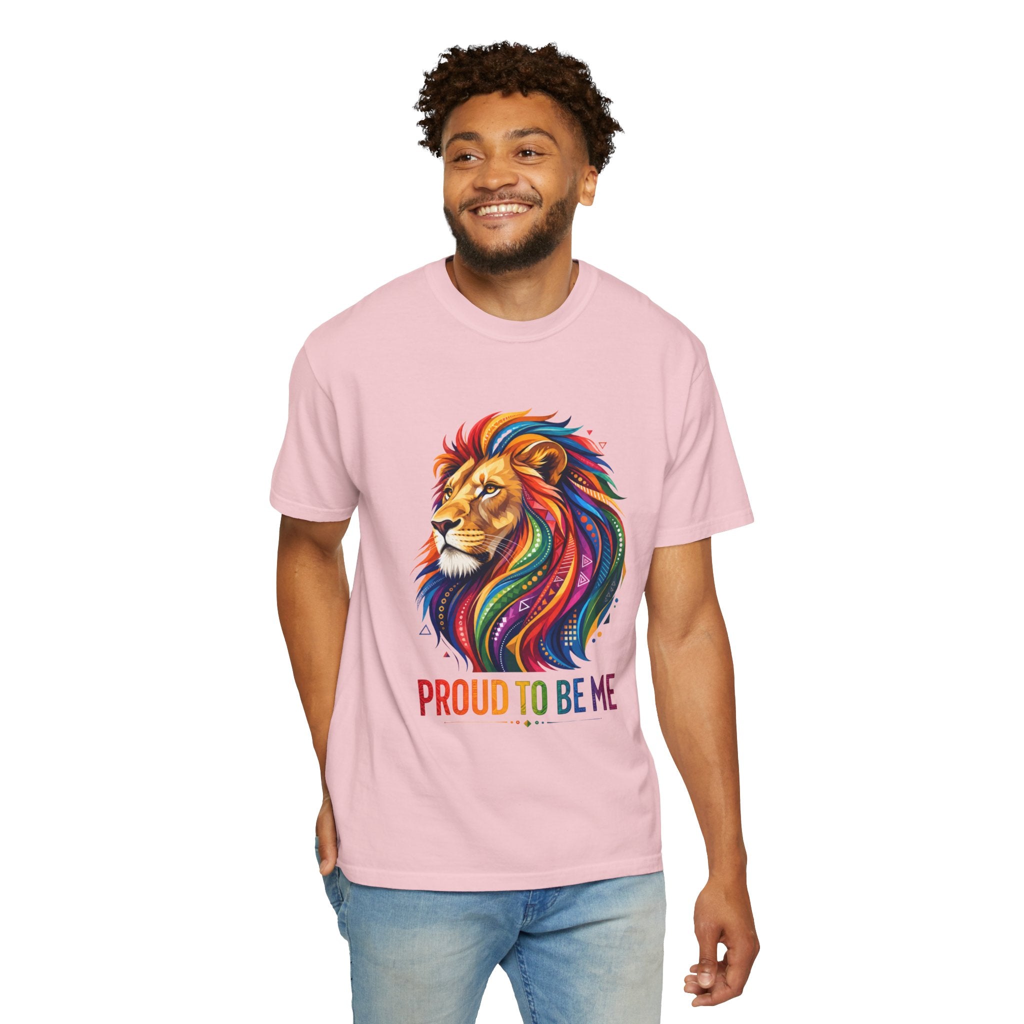 Proud to Be Me Lion T-Shirt — Rainbow Mane Pride Tee