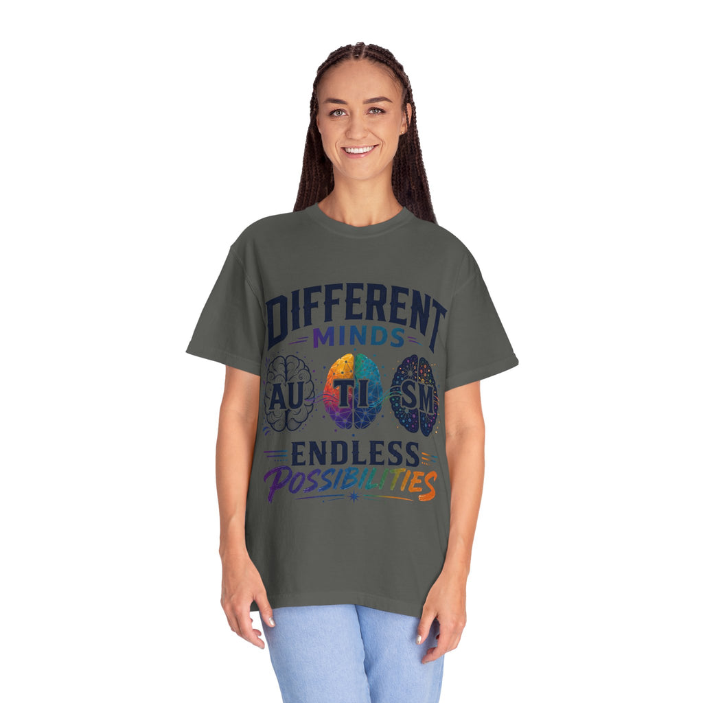 Autism Awareness T-Shirt — "Different Minds, Endless Possibilities"