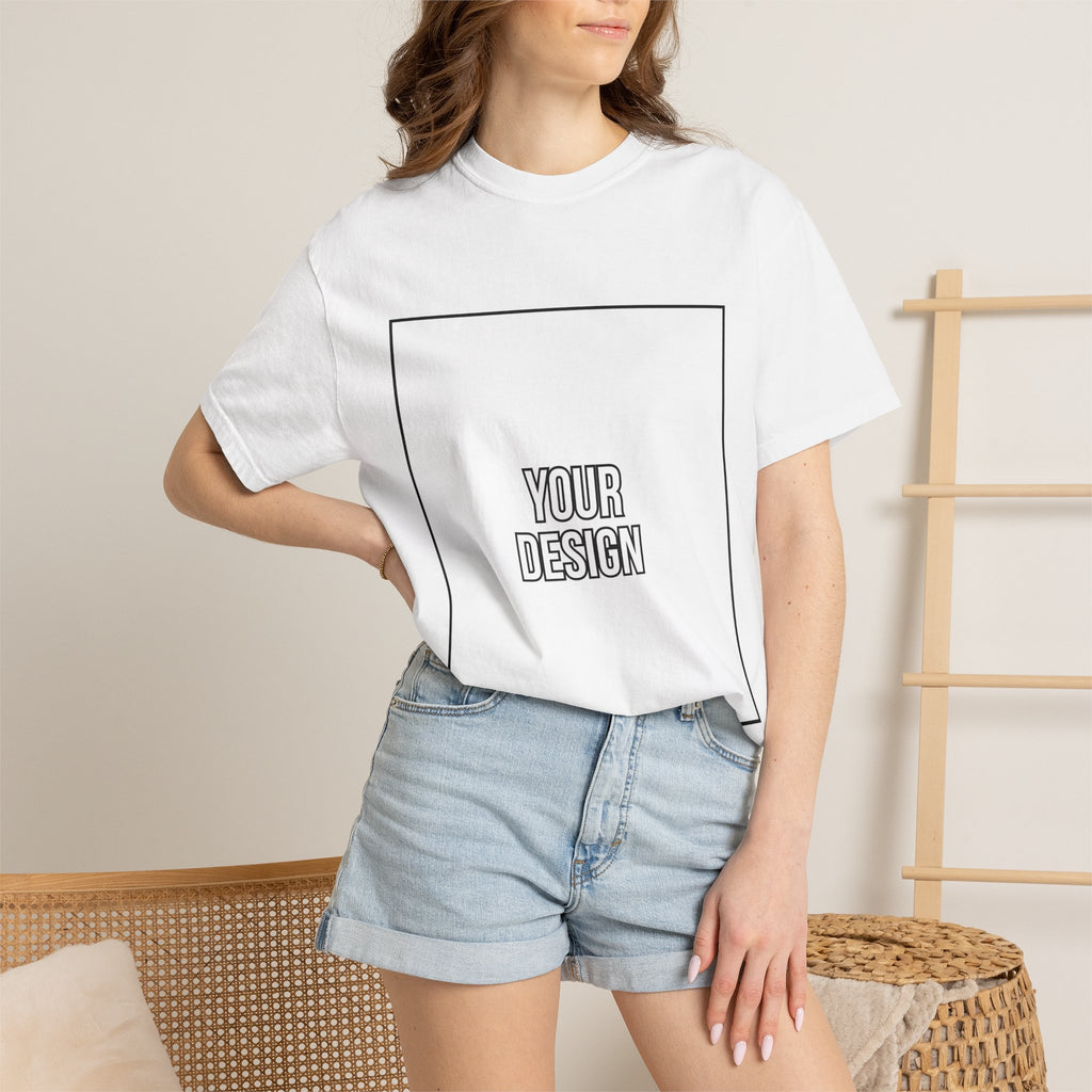 Classic Crewneck T‑Shirt — Custom Front Print Template