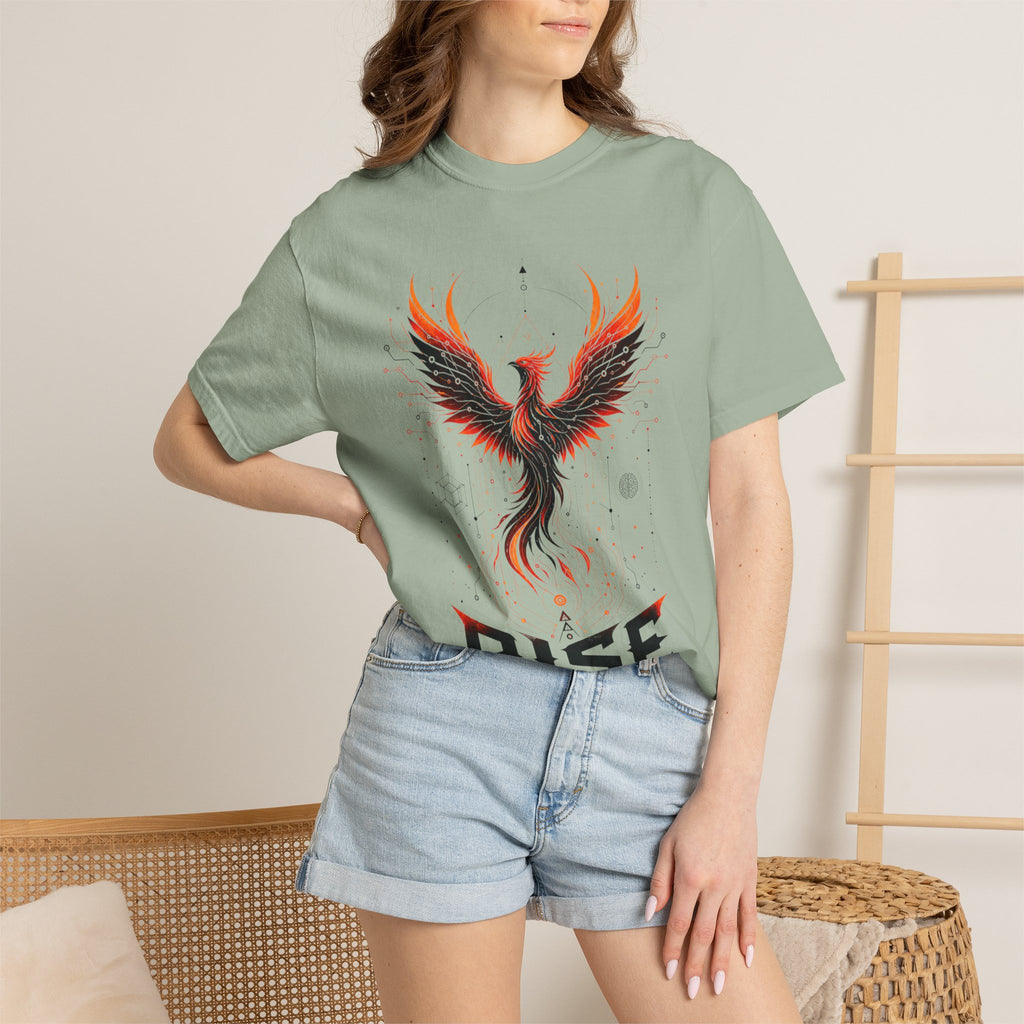 Phoenix Rise T-Shirt — "Rise In Your Own Way" Inspirational Graphic Tee