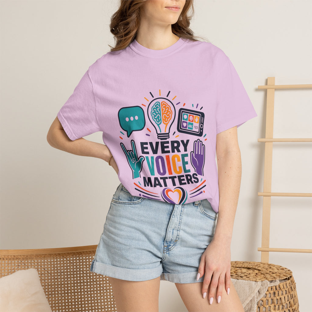 Every Voice Matters T-Shirt — Inclusive Speech & Accessibility Awareness Tee