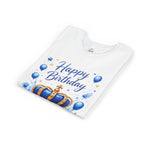 Happy Birthday Royal Crown Youth Tee – Blue Balloon Kids Birthday Shirt