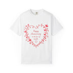 Anniversary Heart T-Shirt — "Happy Anniversary to the Love of My Life" Romantic Gift Tee