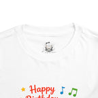 Happy Birthday 1st Birthday Toddler Tee — Musical Instruments Cake Smash Shirt