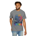 Limitless Potential T-Shirt — Inspirational Brain & Rainbow Design