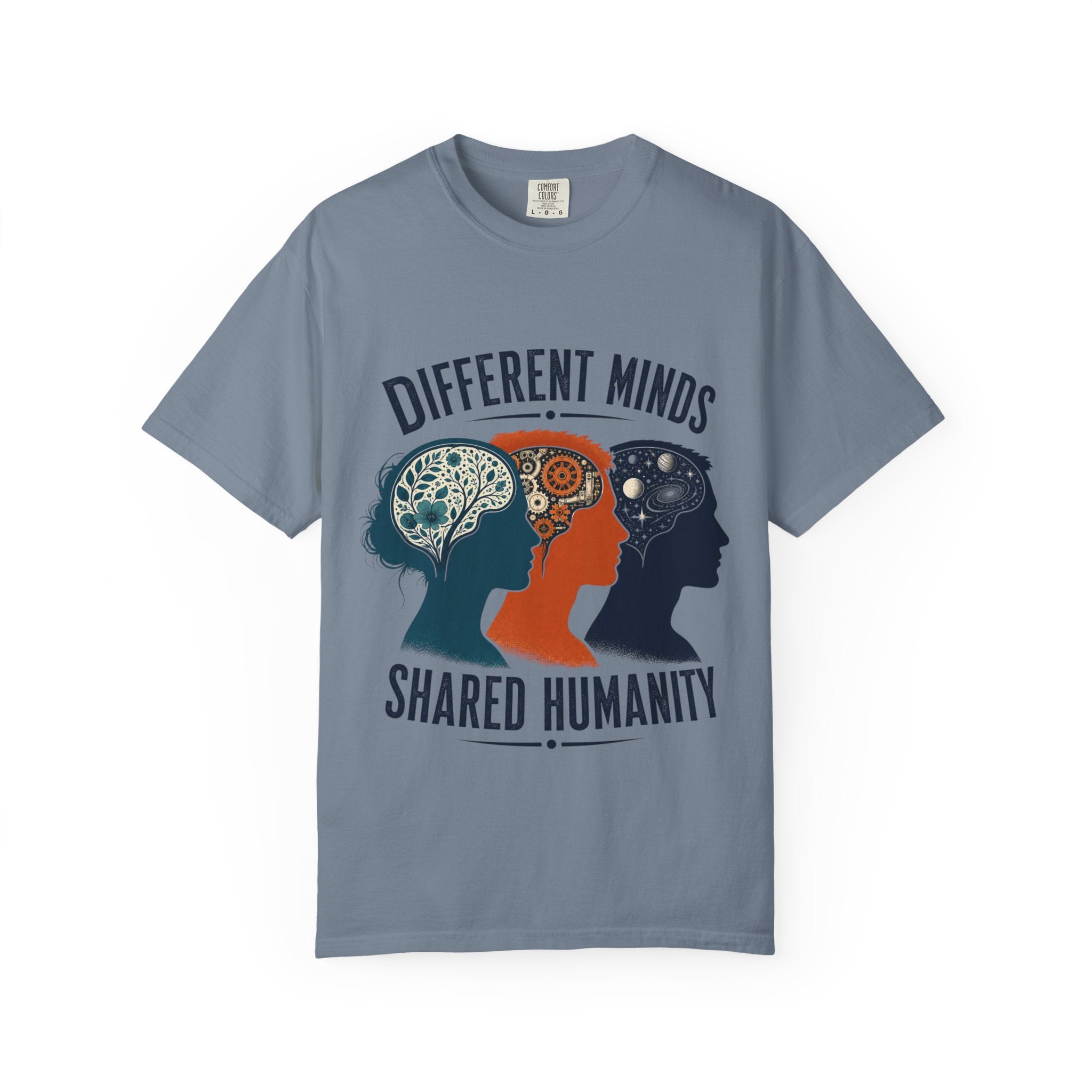 Different Minds Shared Humanity T-Shirt — Unity & Neurodiversity Awareness Tee