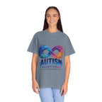 Autism Acceptance T-Shirt — Infinity Puzzle Rainbow Design