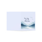Sympathy Miss You Greeting Card — "Some days, you’re all I think about" Mountain Scene (Blank Inside)