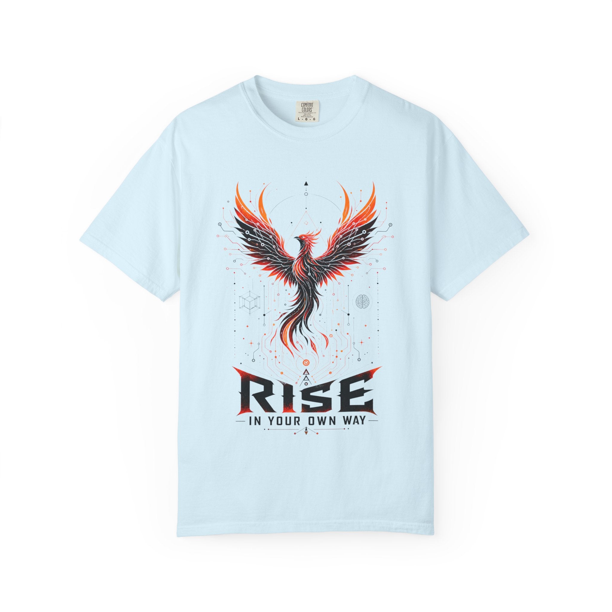 Phoenix Rise T-Shirt — "Rise In Your Own Way" Inspirational Graphic Tee