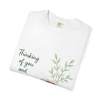Thinking of You Coffee Tee — Cozy Book & Mug Graphic T-Shirt