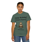 Birthday Cake Personalized T‑Shirt — "Happy Birthday! [Insert Name]" Customizable Tee