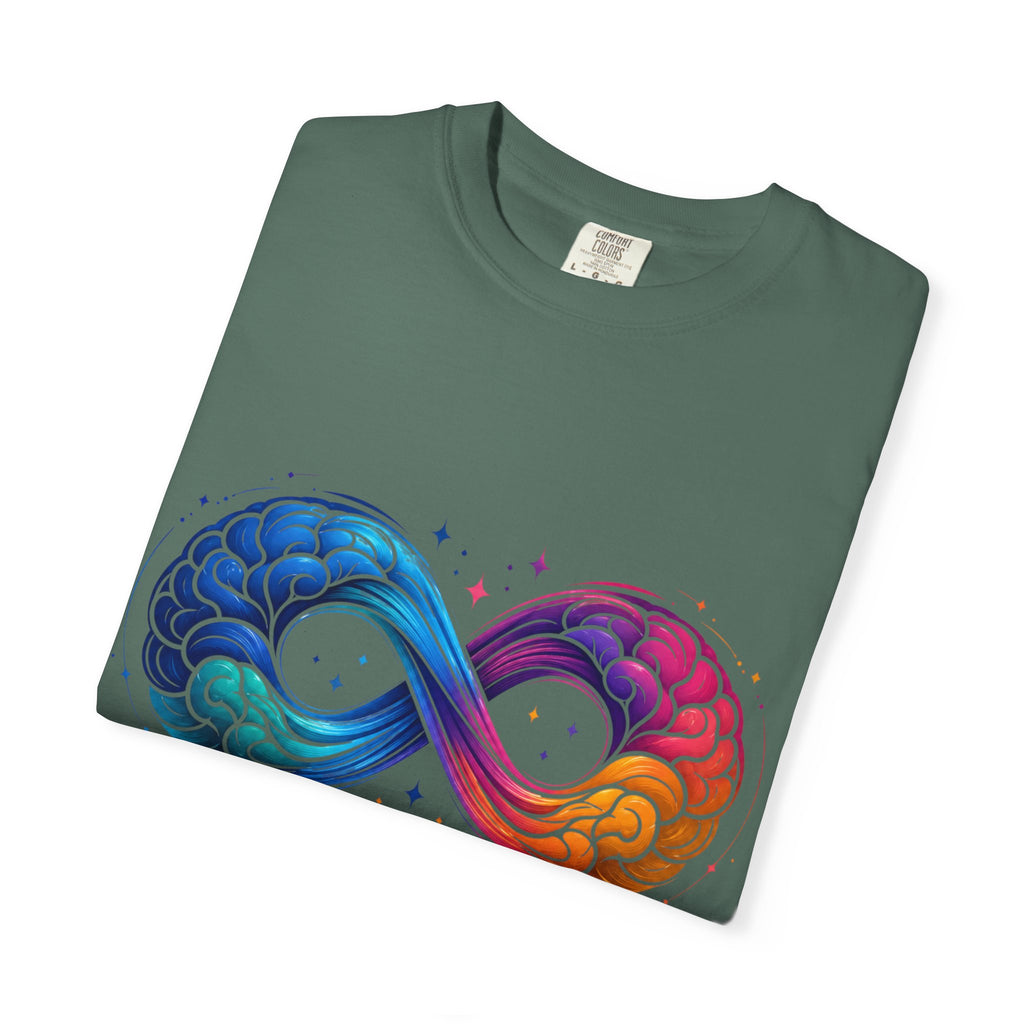 Autism Acceptance T-Shirt — Infinity Puzzle Rainbow Design