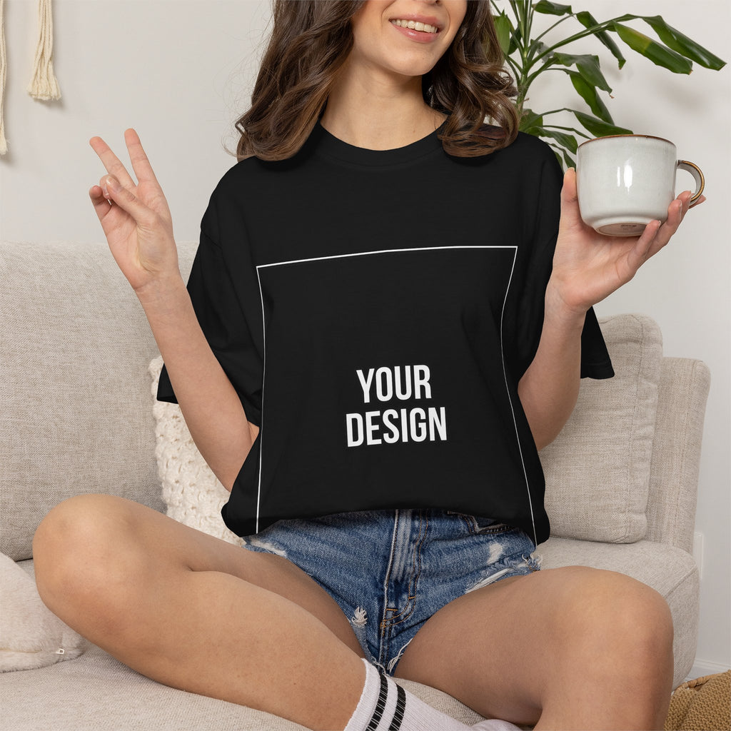 Classic Crewneck T‑Shirt — Custom Front Print Template