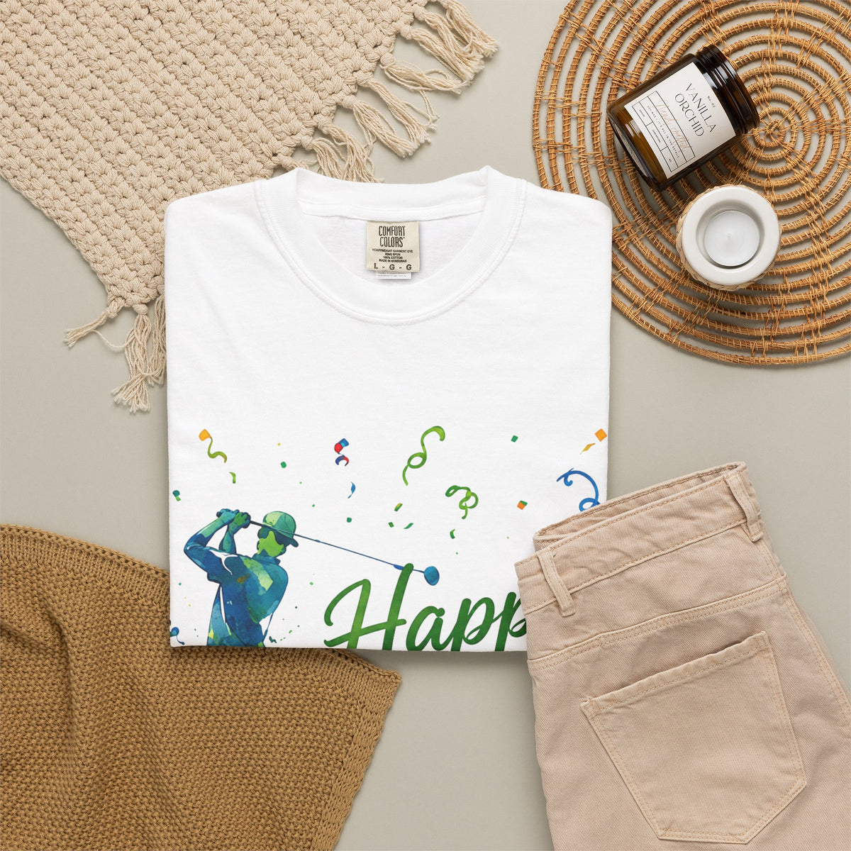 Golf Birthday Adult T-Shirt — Happy Birthday Golfer Tee