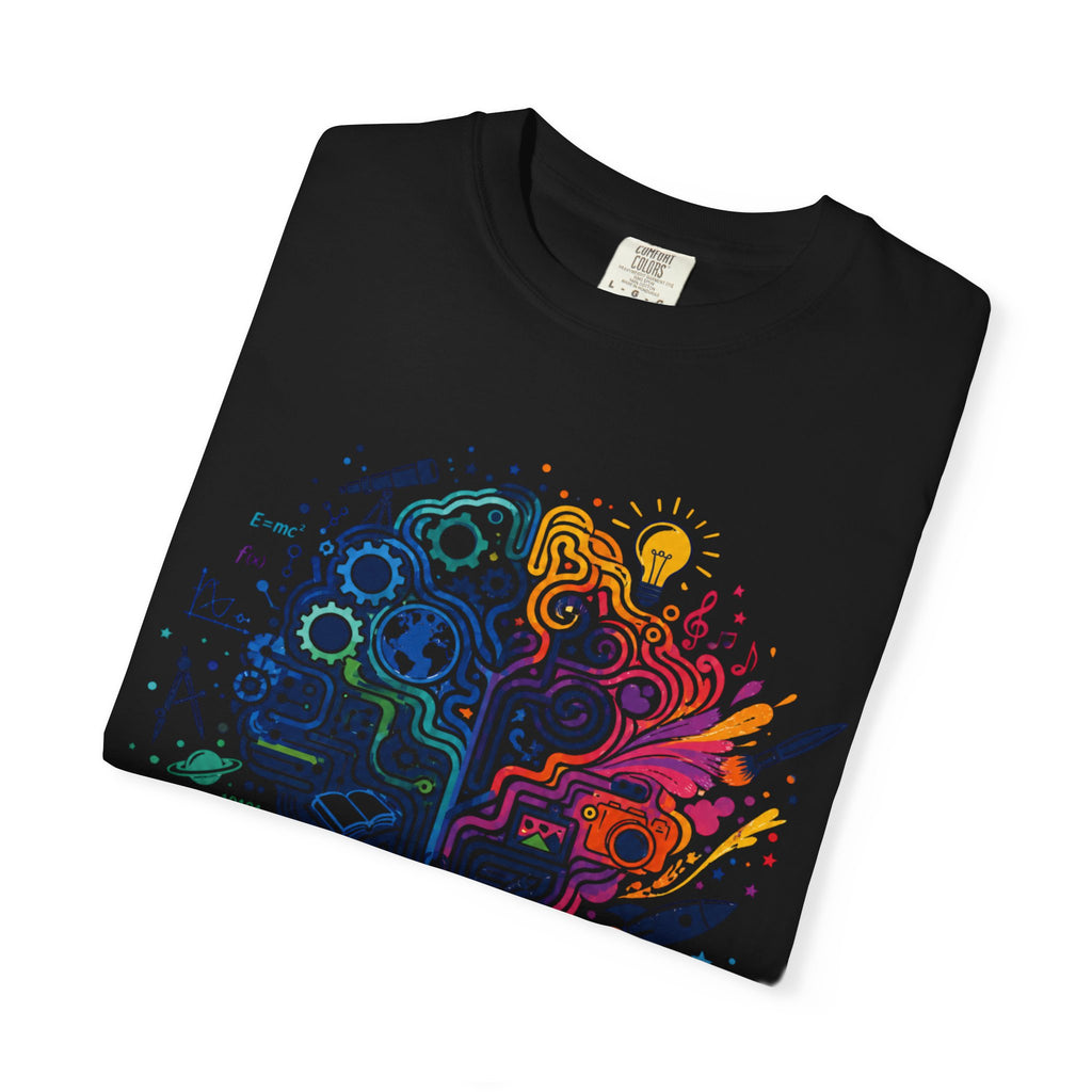 Limitless Potential T-Shirt — Inspirational Brain & Rainbow Design