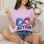 Autism Acceptance T-Shirt — Infinity Puzzle Rainbow Design