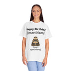 Birthday Cake Personalized T‑Shirt — "Happy Birthday! [Insert Name]" Customizable Tee