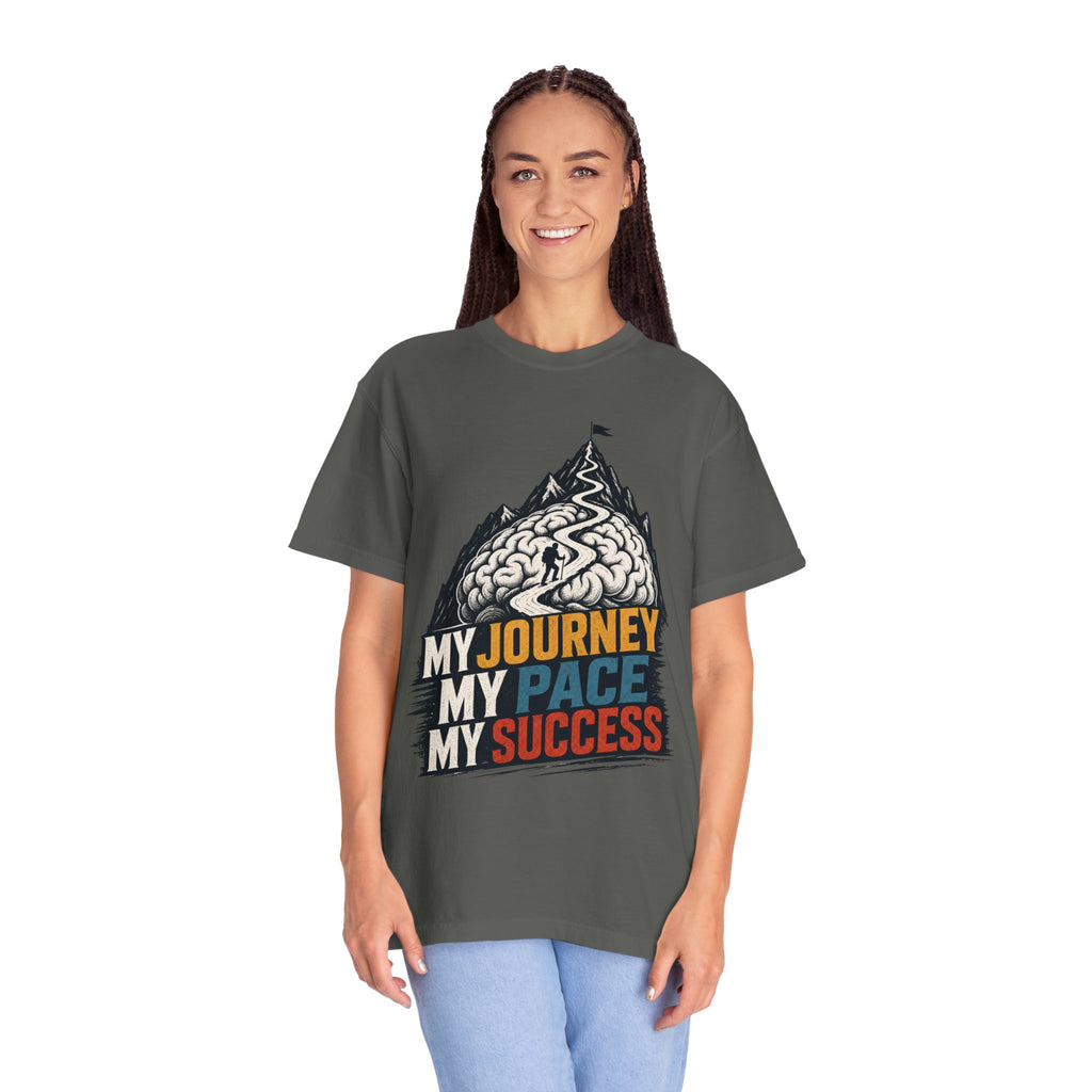 My Journey My Pace My Success T-Shirt — Motivational Mountain Graphic Tee