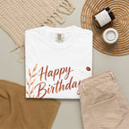 Happy Birthday Coffee Adult T-Shirt — 'Good days start with gratitude and great coffee'