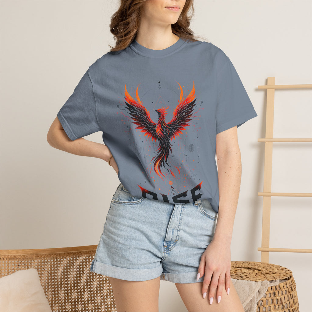 Phoenix Rise T-Shirt — "Rise In Your Own Way" Inspirational Graphic Tee