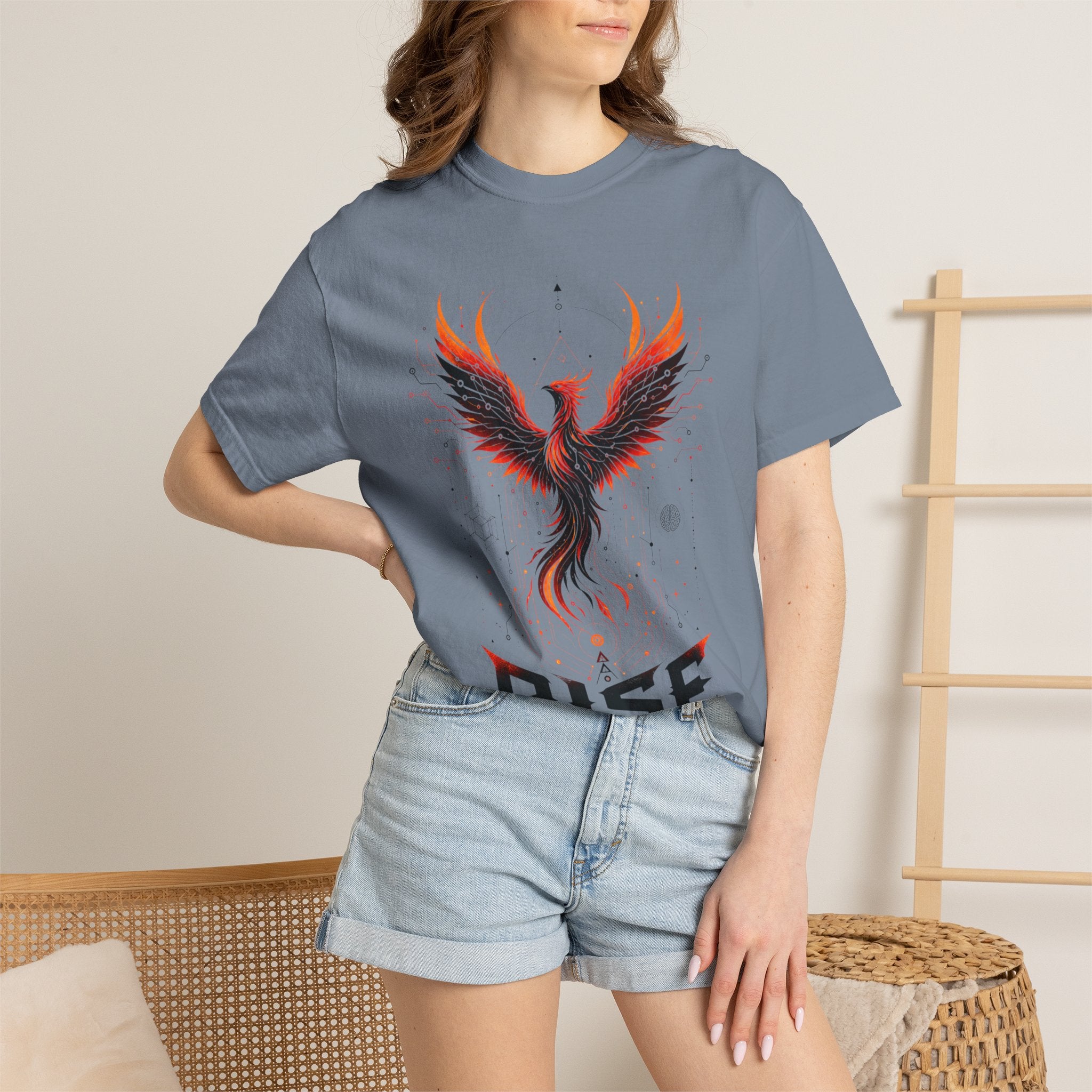 Phoenix Rise T-Shirt — "Rise In Your Own Way" Inspirational Graphic Tee