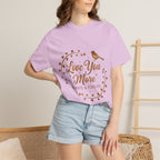 Love You More Tee — "Love You More, Always & Forever" Floral Bird T-Shirt
