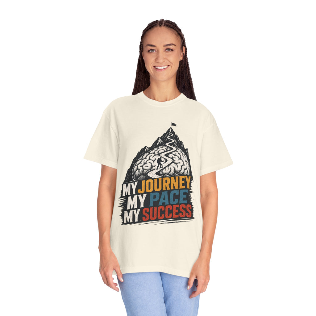 My Journey My Pace My Success T-Shirt — Motivational Mountain Graphic Tee
