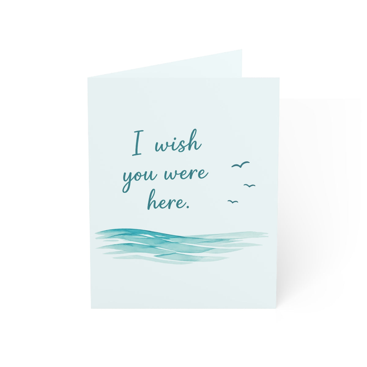I Wish You Were Here — Seaside Miss You Greeting Card (Single or Multi-Pack)
