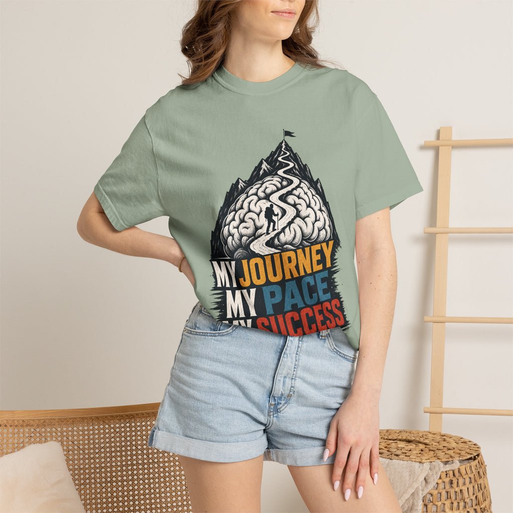 My Journey My Pace My Success T-Shirt — Motivational Mountain Graphic Tee
