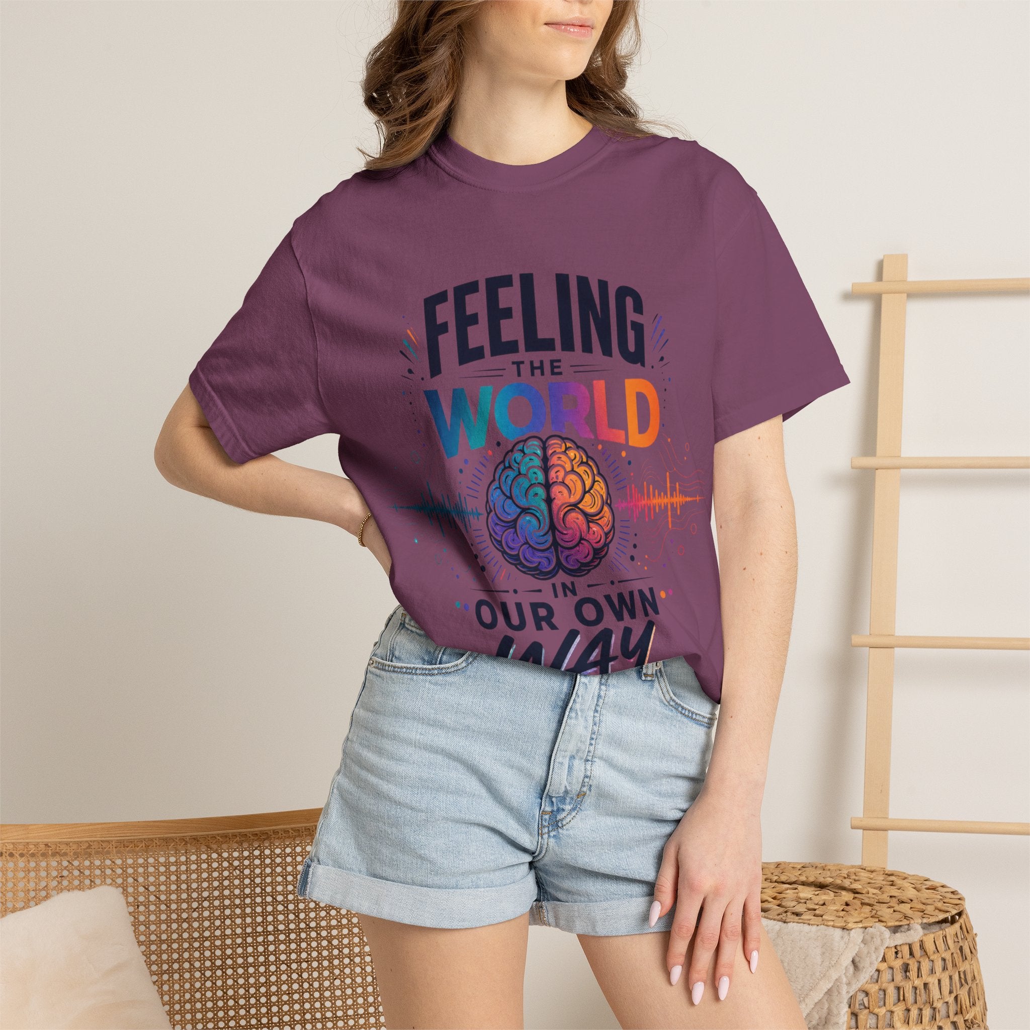 Feeling the World in Our Own Way T-Shirt — Neurodiversity Pride Graphic Tee
