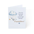 Congratulations Baby Card – “From tiny beginnings come the most beautiful blessings!” Greeting Card